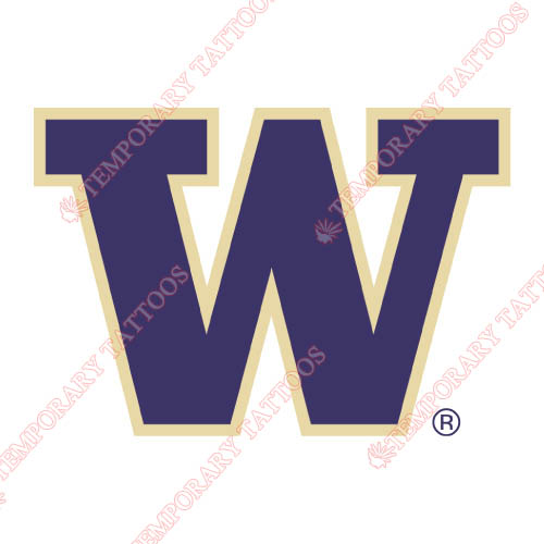 Washington Huskies Customize Temporary Tattoos Stickers NO.6885